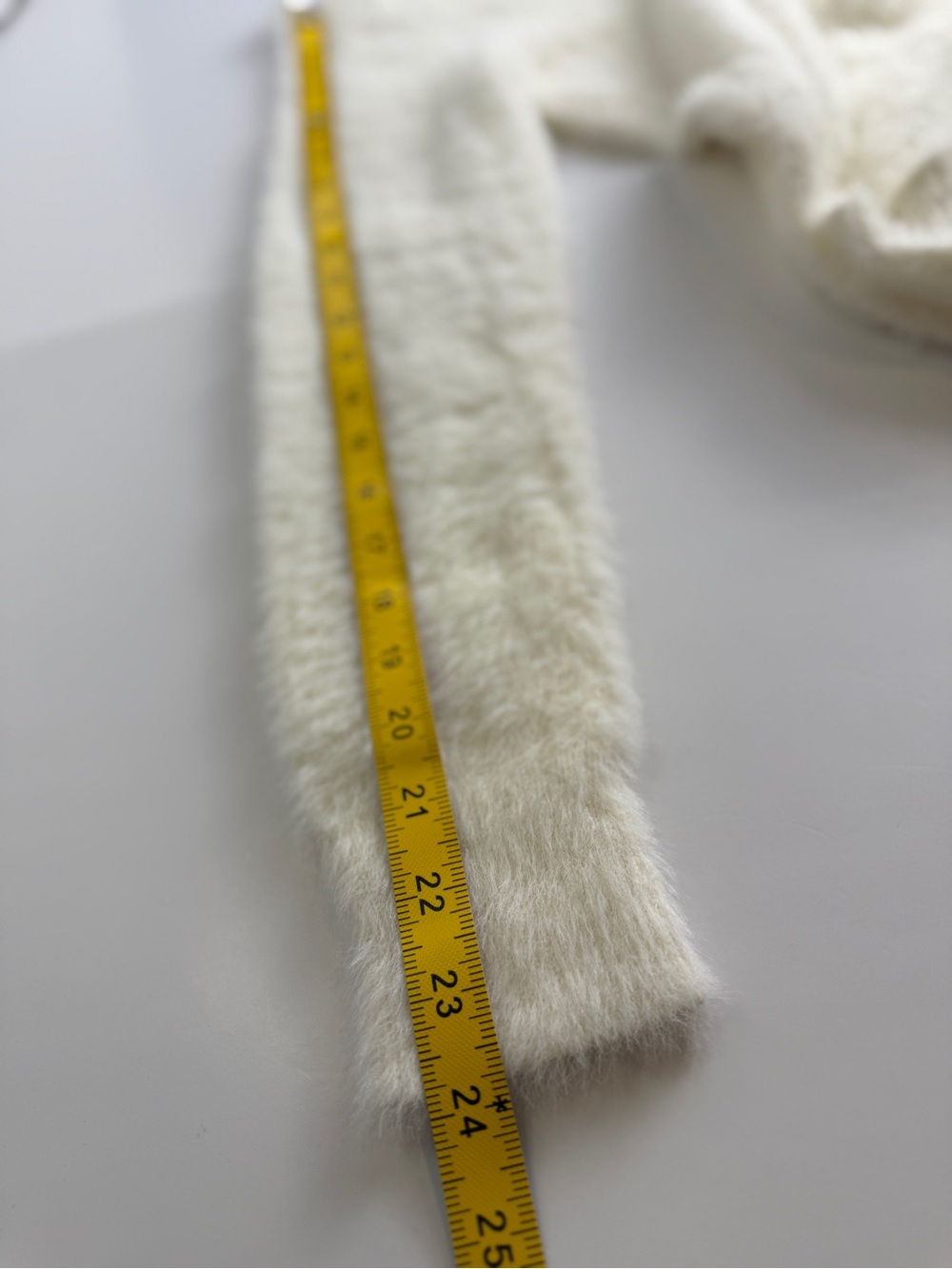 No Boundaries Women’s Long Eyelash Sweater Dress White Soft Fuzzy Mock Neck - Picture 9 of 10